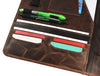 Burgos Leather Organizer - Walnut Brown - Aaron Leather Goods 