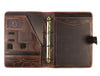 Burgos Leather Organizer - Walnut Brown - Aaron Leather Goods 