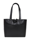 Melilla Travel Tote Bag – Raven Black - Aaron Leather Goods 