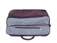 TerraCraft Leather Trolley Bag - Multicolor