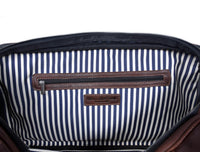 TerraCraft Leather Trolley Bag - Multicolor