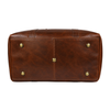 Premium Hard Wax Leather Duffle Bag for Travel & Weekender Use | 20.5 Inch Vintage Leather Holdall