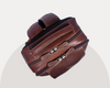 Premium Full-Grain Brown Leather Laptop Backpack – Stylish & Durable Travel Companion