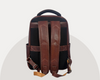 Premium Full-Grain Brown Leather Laptop Backpack – Stylish & Durable Travel Companion