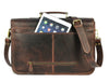 Ancona Leather Office Bag 18" - Vintage Brown