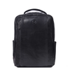 Alderway Brown Leather Commuter Backpack - Black