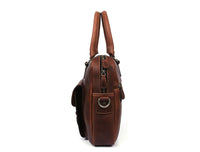 Miramas Leather Office Bag – Walnut Brown