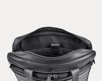 Premium Black Leather Laptop Bag for Men – Stylish Office Briefcase with Shoulder Strap | Business Travel Work Bag