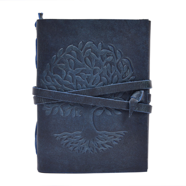 Vintage Leather Journal with Tree of Life | Handmade Rustic Diary