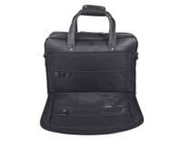 Premium Black Leather Laptop Bag for Men – Stylish Office Briefcase with Shoulder Strap | Business Travel Work Bag