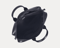 Genuine Black Leather Laptop Bag for Men – Slim Office Briefcase with Shoulder Strap | Professional Business Travel Work Bag