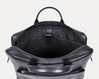 Genuine Black Leather Laptop Bag for Men – Slim Office Briefcase with Shoulder Strap | Professional Business Travel Work Bag