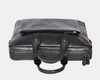 Genuine Black Leather Laptop Bag for Men – Slim Office Briefcase with Shoulder Strap | Professional Business Travel Work Bag