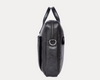 Genuine Black Leather Laptop Bag for Men – Slim Office Briefcase with Shoulder Strap | Professional Business Travel Work Bag