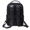 Alderway Brown Leather Commuter Backpack - Black