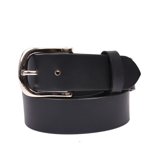 Handcrafted Genuine Black Leather Belt for Men – Classic Full Grain Leather Dress & Casual Belt with Premium Gift Box