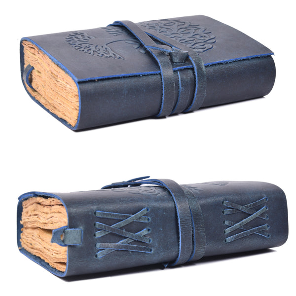 Vintage Leather Journal with Tree of Life | Handmade Rustic Diary