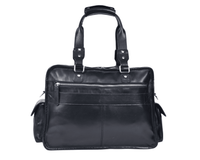 The Maverick Black – Executive Leather Laptop & Travel Messenger