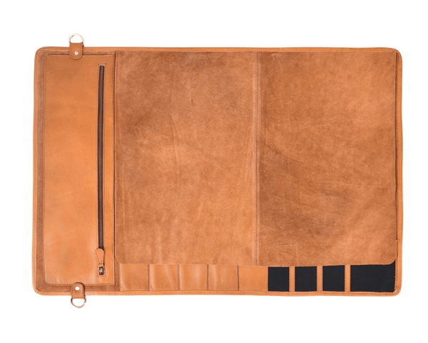 Premium Leather Knife Roll Bag for Chefs | Aaron Leather Goods USA - Aaron Leather Goods 