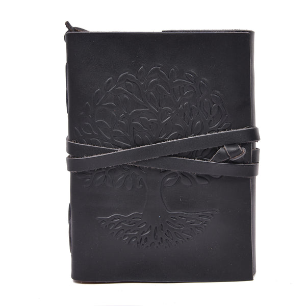 Vintage Leather Journal with Tree of Life | Handmade Rustic Diary