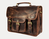 Ancona Leather Office Bag 15" -Brown