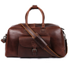 Bordeaux Leather Duffle Bag – Walnut Brown