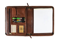 Vittoria Leather Organizer - Chestnut