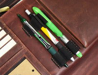 Vittoria Leather Organizer - Walnut Brown