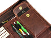 Vittoria Leather Organizer - Walnut Brown