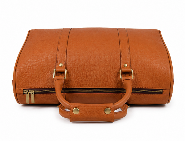 Leather Weekender Duffel Bag