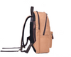 Premium Tan Canvas Backpack for Men & Women – Durable Travel Rucksack with Leather Zippers, Casual Daypack for School, Work, Hiking & Everyday Use