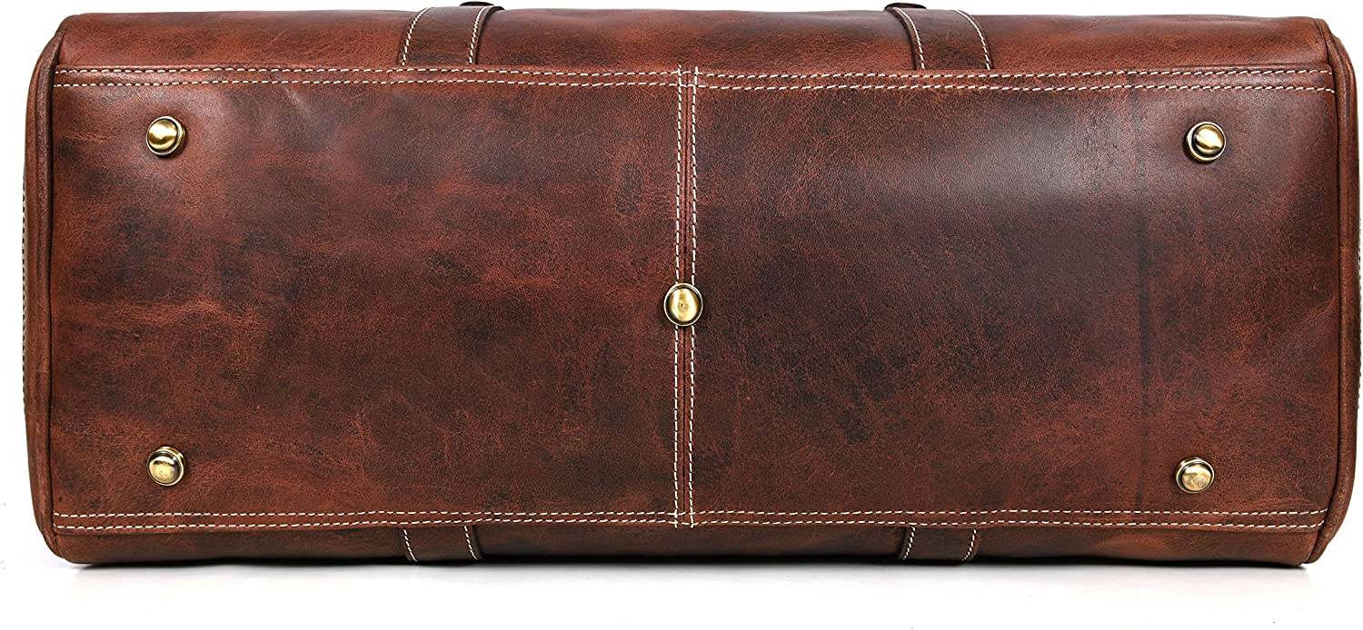 Leather Travel Duffel Bag: Versatile Father's Day Gift - Aaron Leather Goods Leather Travel Duffel Bag: Versatile Father's Day Gift - Aaron Leather Goods