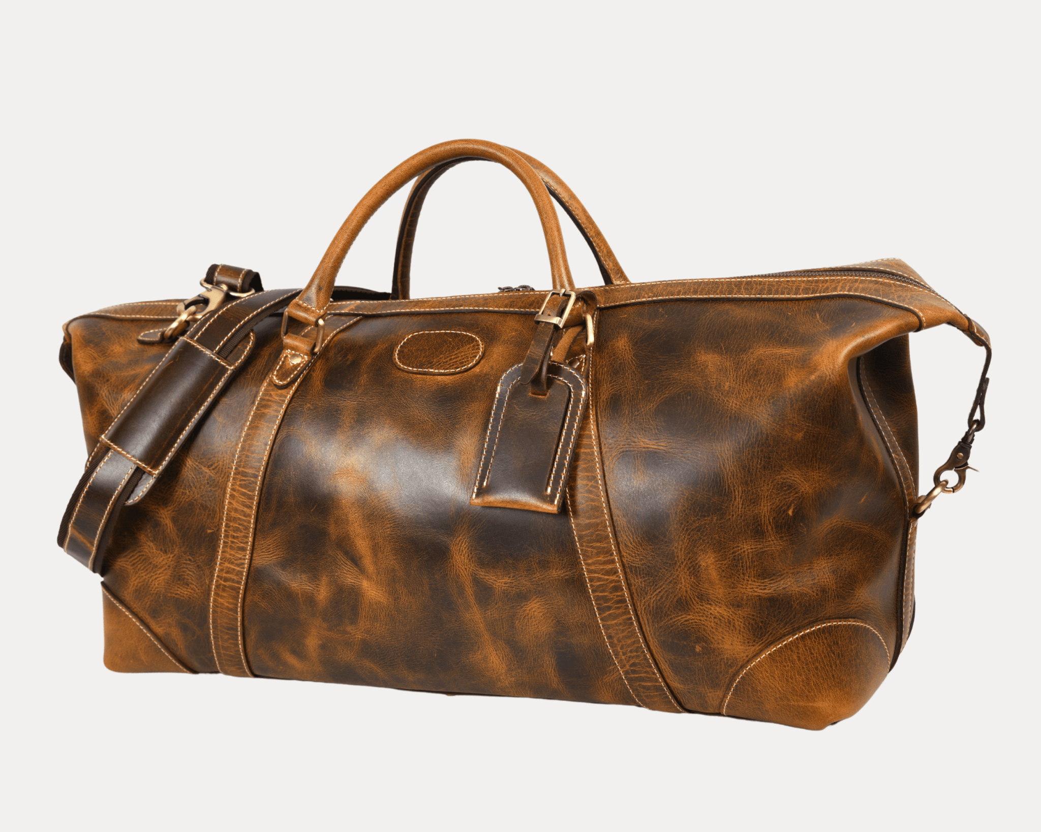 Vintage Leather Duffle Bag – LH-TB-161 - Aaron Leather Goods Vintage Leather Duffle Bag – LH-TB-161 - Aaron Leather Goods