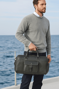 Full-Grain Leather Duffle Bag | Aaron Leather