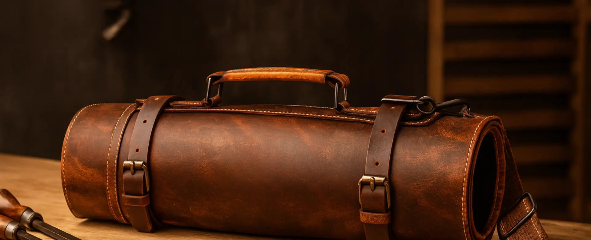 Aaron Leather Goods - Knife Roll 