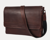 Villandry Leather Messenger Bag - Walnut Brown
