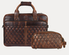 Стеганый кожаный портфель и косметичка от Aaron Leather Goods – винтажная элегантность в сочетании с повседневной практичностью