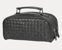 Atria Upcycled Leather Toiletry Bag