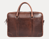 Broadway Leather Office Bag – Walnut Brown