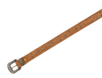 Zynkora Leather Suede Belt - Brown
