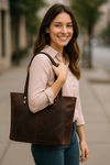 Canaria Travel Tote Bag – Walnut Brown