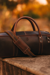 Tuscania Leather Knife Bag - Walnut Brown