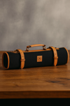 Malaga Canvas Knife Roll - Raven Black