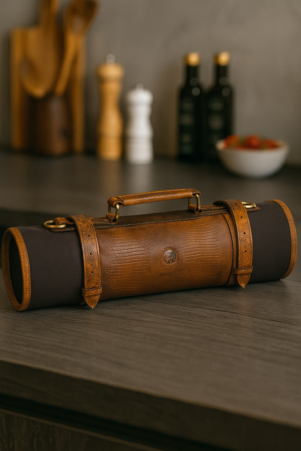 Marchena Canvas Knife Roll - Grey