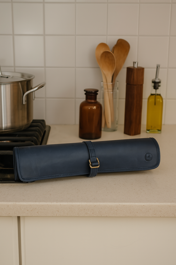 Premium Leather Knife Roll – Elegant and Durable Chef’s Knife Storage