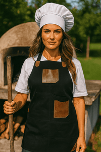 Turin Waxed Canvas Apron - Raven Black