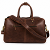 Hard Wax Leather Weekender Duffel Bag – Vintage Travel Holdall