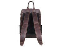Aaron Leather Goods – Premium Leather and Suede Backpack