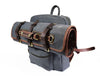 Aaron Leather Goods Canvas & Leather Knife Roll + Travel Backpack Combo