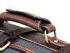 Aaron Leather Goods Canvas & Leather Knife Roll + Travel Backpack Combo
